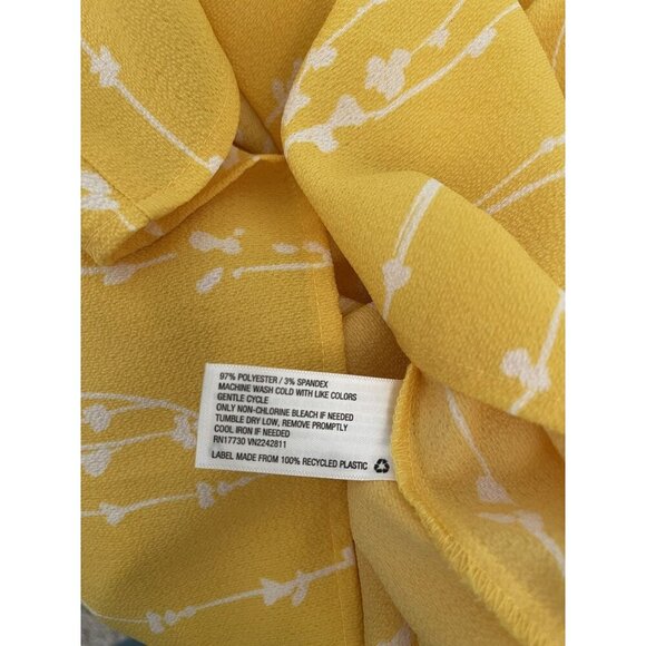 Ava & Viv Art Wear Yellow Tank Top Summer Travel Plus Size 1X - Picture 7 of 7